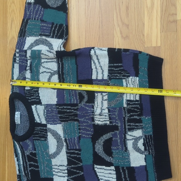 Vintage crewneck sweater Large 80s 90s grandpa - Picture 7 of 8